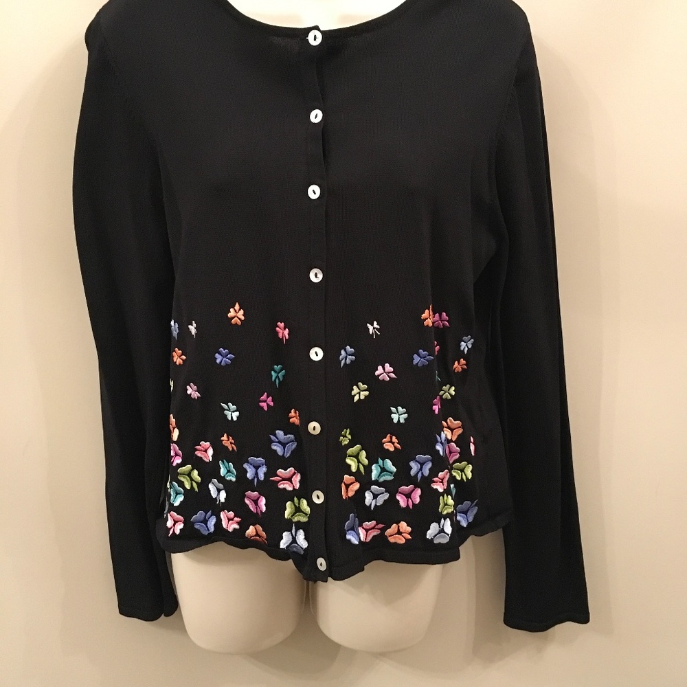 August Silk large black